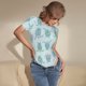 thumbnail image 3 of Fotbe Sea Turtle Body de Mujer con Cuello Redondo y Mangas Cortas, Sin Mangas Ajustado, Suave, Cómodo y Básico-Medium, 3 of 7