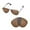 Brown - Polarized, variant on Walleva Brown Polarized Replacement Lenses for Ray-Ban Aviator RB3044 Small Metal 52mm Sunglasses