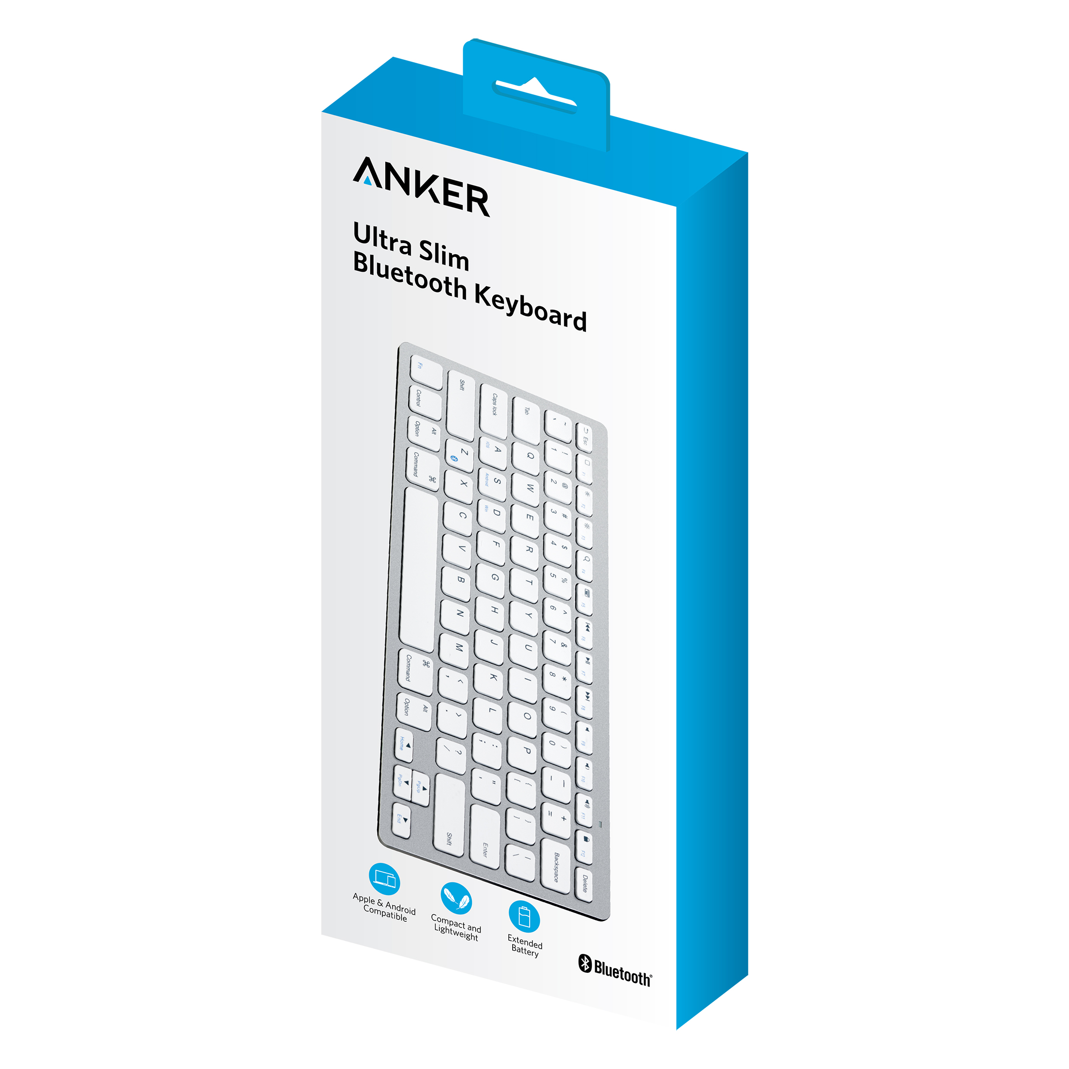 Anker Ultra Slim Bluetooth Keyboard, White photo 5