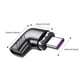 thumbnail image 4 of Adaptador Magnético de 100 W, Cable de Datos, Convertidor de Inter de Cga Micro USB pa Teléfonos Móviles, Dispositivos Informát Negro Sunnimix Adaptador de carga rápida, 4 of 8