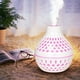 thumbnail image 1 of Humidificador difusor de aroma con textura de madera de 200 ml | Vaporizador ultrasónico silencioso de 30 dB | Tanque de 300 ml | Luces LED que cambian de color | Humidificador portátil de escritori, 1 of 5