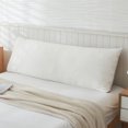 thumbnail image 2 of Move Over White Taupe Reversible Body Pillow Cover Soft Washed Microfiber Long Body Pillowcase 20*54 inch, 1 Pack, 2 of 8
