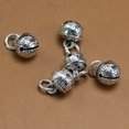 thumbnail image 2 of GOOHOCHY 10pcs aleación tallada campana colgantes DIY encantos fabricación de joyas accesorio para collar pulsera (plata antigua), 2 of 7