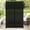 Black/Horizontal Slat, variant on Metal Privacy Screen 72" H x 47" W,Outdoor Privacy Screens and Panels,Freestanding Decorative Privacy Screen for Patio Lawn Garden Deck Balcony,Privacy Fence Privacy Panel,3-Panel Outdoor Divider