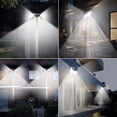 thumbnail image 2 of Juego de 2 focos solares con sensor de movimiento, 100 LED, luz solar de pared de cuatro lados, 2 of 4