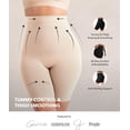 thumbnail image 2 of Wrongduck Women Tummy Control Shaper Shorts High Waisted Seamless Body Shaping Underwear Lightweight Compression Shapewear, 2 of 10