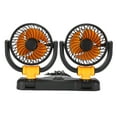 thumbnail image 1 of Dual Head Car Fan, Adjustable Wind Speed, 2 Speed Levels, 360 Degree Rotation, Suitable for Sedan SUV RV Truck, with Portable Vehicle Cooling Fan, 1 of 7