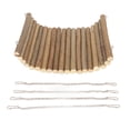 thumbnail image 2 of Wooden Swing, Cute Natural Hamster Wooden Swing Easy Installation Resting Platform With Hanging Chain For Parrots For Gerbils For Rats, 2 of 8
