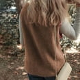 thumbnail image 3 of Woman Vest Womens Vest Button Down Sleeveless Fuzzy Vest Women Cute Fall Outfits Warm Vest for Women, 3 of 4