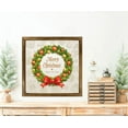 thumbnail image 3 of Eveokoki Farmhouse Wall Decor Signs For Christmas Decorations - Rustic 8” Wood Christmas Wreath Picture Frame - Easy To Hang Indoor Holiday Decor For Your Home, 3 of 4
