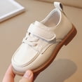 thumbnail image 6 of ITSAME Girls Dress Shoes, Adjustable Strap Soft Sole Round Toe Kids Fashion Comfortable Loafers Beige 8(Toddler), 6 of 9