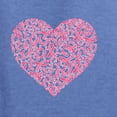 thumbnail image 5 of Wild Bobby, Pink Ribbon Heart, Breast Cancer Awareness, Unisex Crewneck Graphic Sweatshirt, Vintage Heather Blue, X-Large, 5 of 5