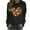 Black, variant on Wancir Long Sleeve Fall T-Shirt for Women Family Halloween Thanksgiving Tops Casual Thankful Pumpkin Turkey Graphic Tees