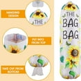 thumbnail image 6 of Clearance!Shishian Reusable Grocery Bags Sunflower Plastic Bag Holder For Kitchen Plastic Bag Organizer And Dispenser Wall Mount Plastic Bags With Self Adhesive Hooks Garbage Shopping Trash Bags Stora, 6 of 7