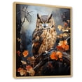 thumbnail image 2 of Designart "Overture of the Brown Owl III" Animals Floater Framed Canvas Print, 2 of 7