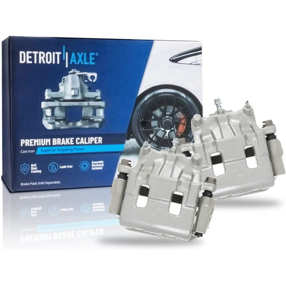Detroit Axle - Front Left and Right Brake Calipers with Brackets Replacement for 2007 2008 2009 2010 Ford Edge Lincoln MKX