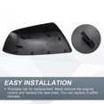 thumbnail image 5 of Unique Bargains Car Rear View Left Right Mirror Cover Cap Replacement for Toyota Tundra Sequoia 07-22 1 Set Gloss Black, 5 of 6