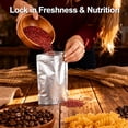 thumbnail image 5 of 200 Pcs 10 Mil Thick 7x10 Inch Stand-Up Zipper Pouches, 1 Quart Mylar Bags for Food Storage, Airtight Resealable & Heat Sealable for Dehydrated, Freeze Dried, Grains, Long Term Storage, 5 of 7