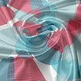thumbnail image 5 of Ambesonne Abstract Valance Pack of 2, Intertwined Circles Square, 54"X12", Seafoam Petrol Blue and White, 5 of 5