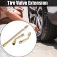 thumbnail image 2 of 1 Set Tire Valve Extension 4.72" Tire Inflator Valve Adaptor with 2pcs Brass 135 Degree Tire Valve Stem Extension Brass Adaptor, 2 of 7