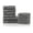 Gray, variant on Honeycomb 100% Combed Cotton Jacquard and Solid Combo 12-Pieces Towel Set, 2 Bath, 4 Hand, 6 Face Sea Fog