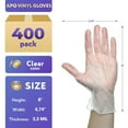 thumbnail image 2 of Natural Vinyl Disposable Gloves, Powder and Latex Free, 400 Count, Medium, 2 of 9