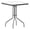 Silver, variant on Bowery Hill 23.5" Round Metal Table with Glass Top in Bronze