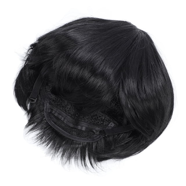 Men's Wig, Fashionable Short Hair Toupee, Full Textured, Stylish, Versatile for Parties, Daily Life, High Temperature Synthetic Fiber Wig