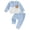 Blue, variant on felwors Toddler Baby Boy Fall Clothes Waffle Contrast Color Sweatshirt Pants Sets Infant Winter Outfits