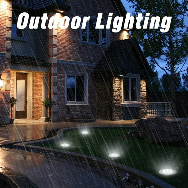 Flat round 2024 solar lights