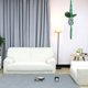 thumbnail image 5 of Soportes de plantas de macramé Uxcell para interiores, estante para plantas colgante con base de madera resistente para colgar en la pared, techo o ventana, paquete de 2 en verde, 5 of 7