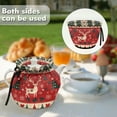 thumbnail image 2 of ZUXONGSY Christmas Deer Tree Breakfast Teapot Cover Personalized Insulated Kettle Cover with Elastic Band Drawstring Xmas Decorative Dust Proof Teapot Cover Easy to Clean Xmas Decor, 2 of 6