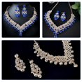 thumbnail image 4 of 1 set of Women Jewelry Necklace Earrings Rhinestones Earrings Wedding Necklace for Girl, 4 of 4