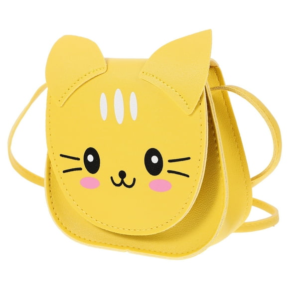OUNONA Teen Girl Purse Crossbody Bag Yellow PU 1Pack Party Wear Fashion