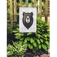 thumbnail image 2 of LADDKE Brown Face Bear Head Mascot Grizzly Sport College School Garden Flag Decorative Flag House Banner 12x18 inch, 2 of 2
