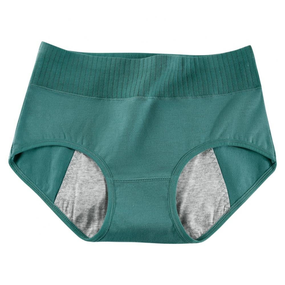 Women Menstrual Leakproof Cotton Knickers Period Pants Mid-Waist
