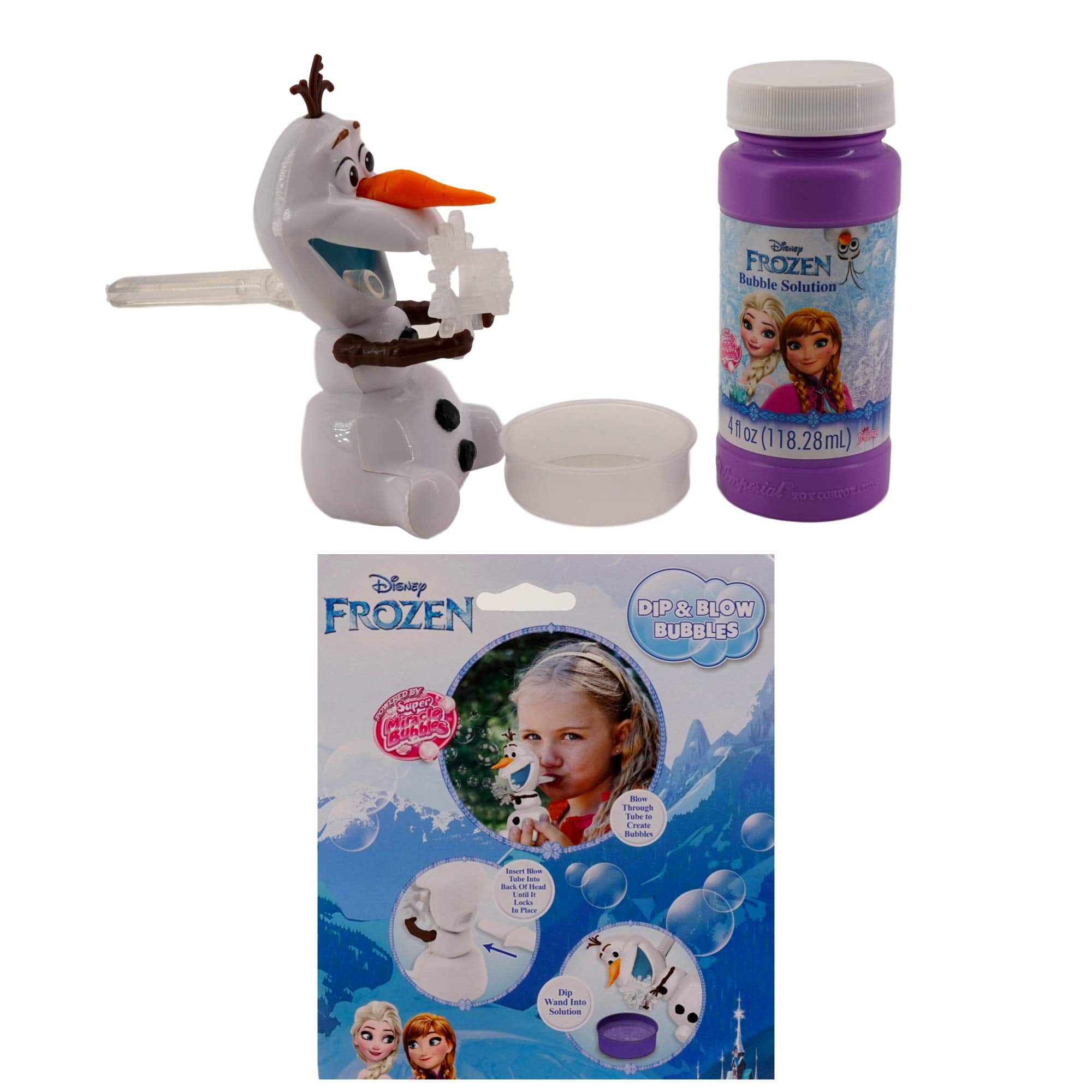 Dip Tray & Solution Imperial Toy Dip & Blow Bubbles Disney Princess Wand 