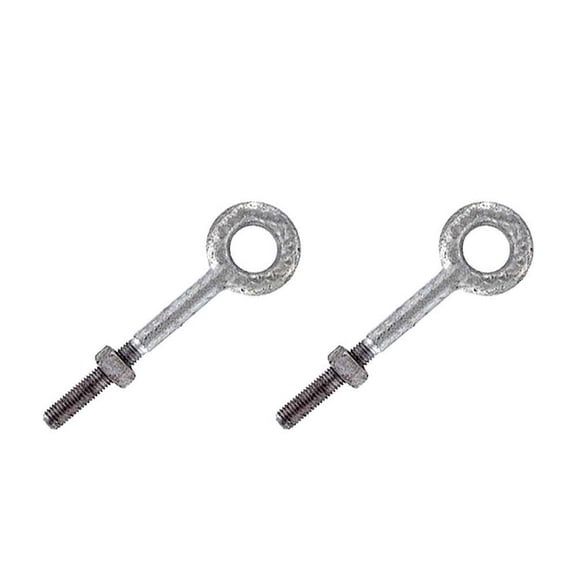 1" x  12" Galvanized Eye Bolt – 2 Pack