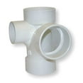 thumbnail image 2 of PVC Street Elbow, 90 Degrees, Long Sweep, Spigot x Hub, 2 in Pipe Size, 2 of 2