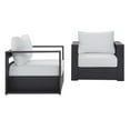 thumbnail image 2 of Modway Tahoe Outdoor Patio Armchair Set with Cushions, Gray White (Set of 2), 2 of 7