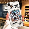 thumbnail image 2 of Funda transparente con dibujos animados para iPhone, carcasa suave de silicona a prueba de golpes para modelos 14, 11 Pro Max, 13, 12 Mini, 8, 7, 6, 6S Plus, SE 2020 Fivean unisex, 2 of 2