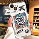 thumbnail image 2 of Funda transparente con dibujos animados para iPhone, carcasa suave de silicona a prueba de golpes para modelos 14, 11 Pro Max, 13, 12 Mini, 8, 7, 6, 6S Plus, SE 2020 Fivean unisex, 2 of 2