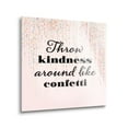 thumbnail image 2 of Throw Kindness Around Pink Confetti 12 x 12 Glass Wall Hanging Sign, 2 of 4