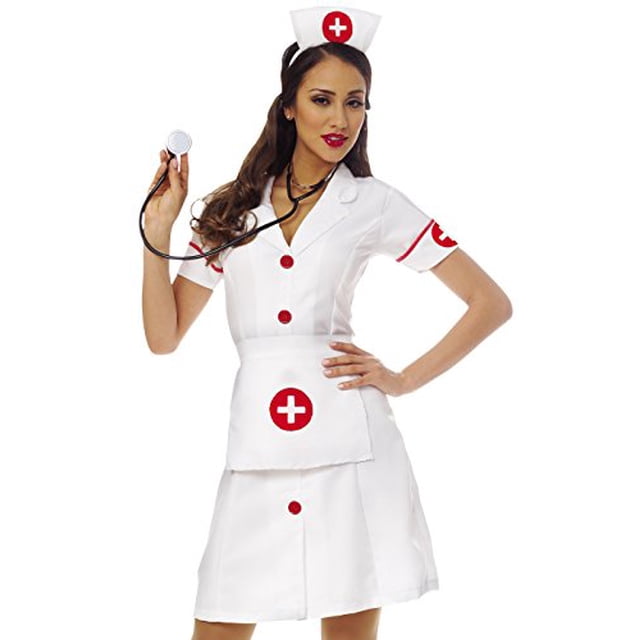 Costume Culture Costume Classique d'Infirmière pour Femmes, Blanc, Petit