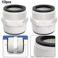 thumbnail image 2 of Pool Hose Adapter 1.5 inch For Intex For Coleman Pool Pump Hose 2 L-Ring Gaskets, 2 of 4