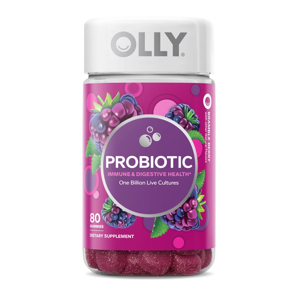 OLLY Probiotic Gummy, 1 Billion CFUs, Chewable Probiotic Supplement