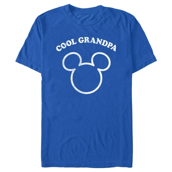 Men's Mickey & Friends Distressed Cool Grandpa Graphic T-Shirt