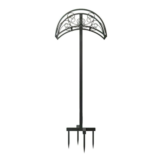 jinwen Garden Hose Holder Metal Water Pipe Storage Stand Rack for Vegetable Patches 90cmx39cm