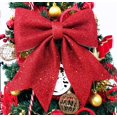 thumbnail image 2 of Glitter Bow Christmas Tree Topper Wreath Bows Decorations, red, 21*24, 2 of 5