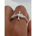 thumbnail image 2 of 2Ct Round Cut Lab Created Diamond Jesus Cross Engagement Ring 14k White Gold Plated, 2 of 5